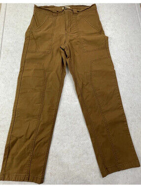 Kensie Jeans Women’s Cargo Pants Brown Khaki Size 8 29 Utility Straight Leg